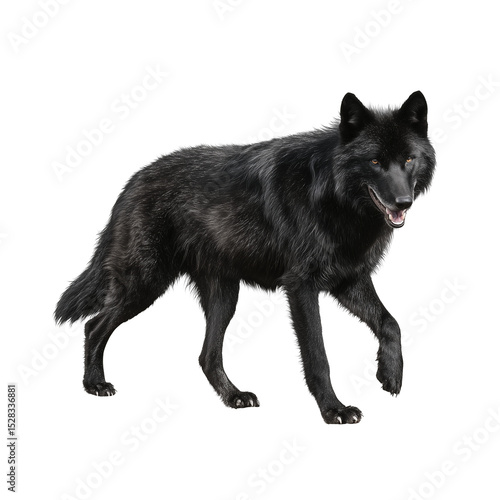 Wolf PNG Clipart Bundle – Realistic Wolves, Watercolor White, Black, Grey Wolf Art, Polar Wolf Pack, Wolf Sitting, Lying, Standing,  Digital Download, Transparent Background