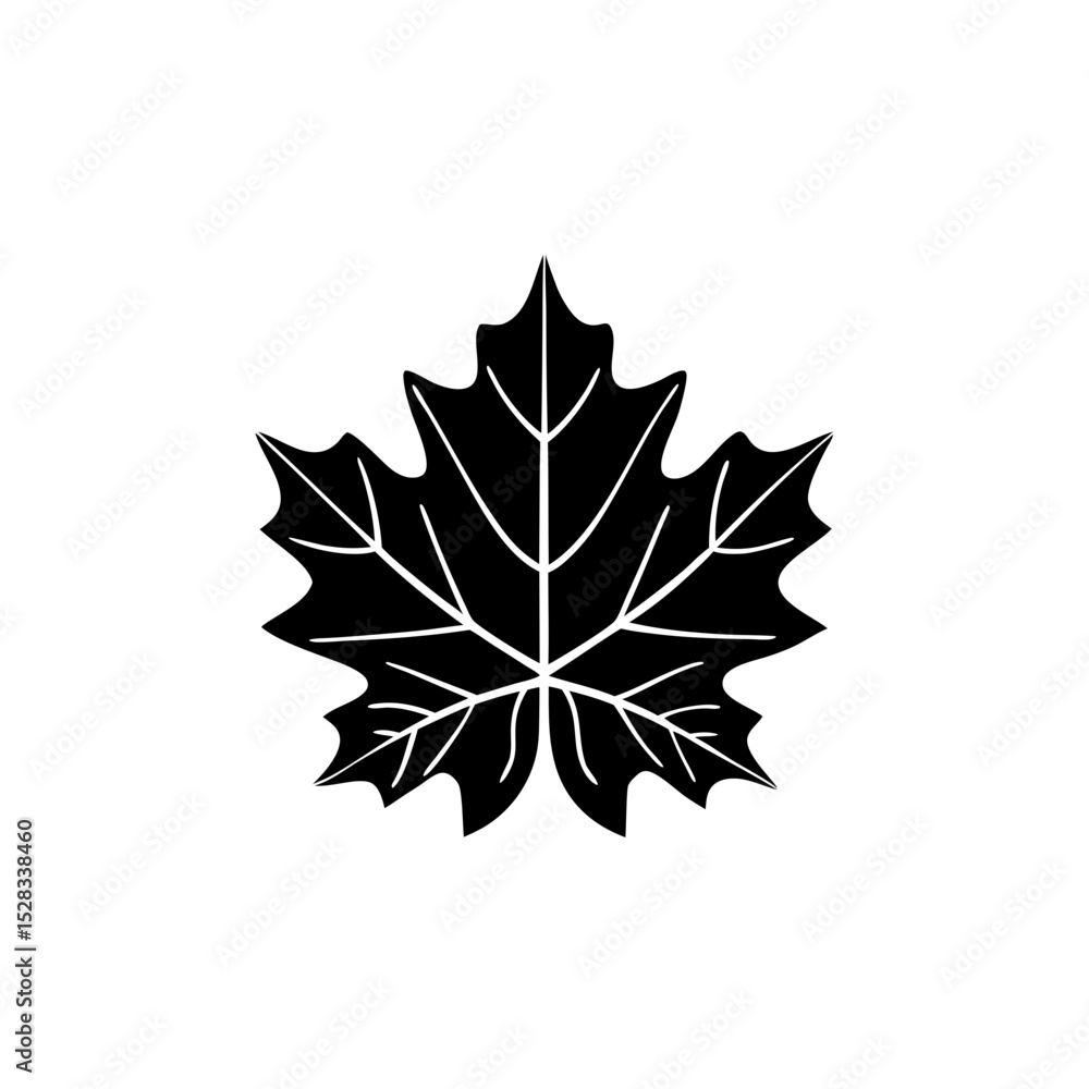 creative and simple minimal details Outline Maple leaf icon vector creative and simple minimal details Outline Maple leaf icon vector
