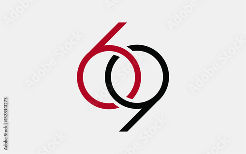 Creative 69 Number Logo Design Service For Your Business