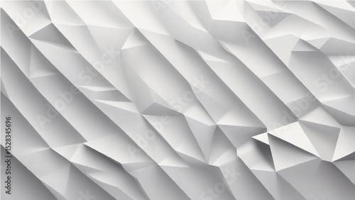 a vector illustration of a clean, minimalist background featuring a repeating pattern of white diamond or rhombus shapes with subtle, soft shadows and highlights.