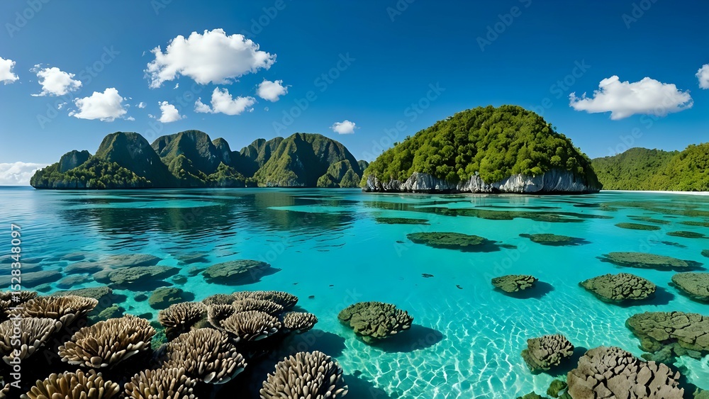 Fototapeta premium tropical island in the sea