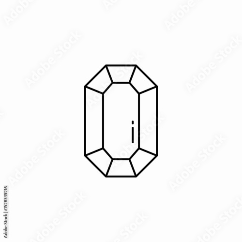 gem stone icon sign vector