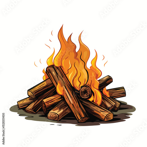 Wallpaper Mural Isolated Bonfire Icon Vector Illustration for Professional Designs Torontodigital.ca