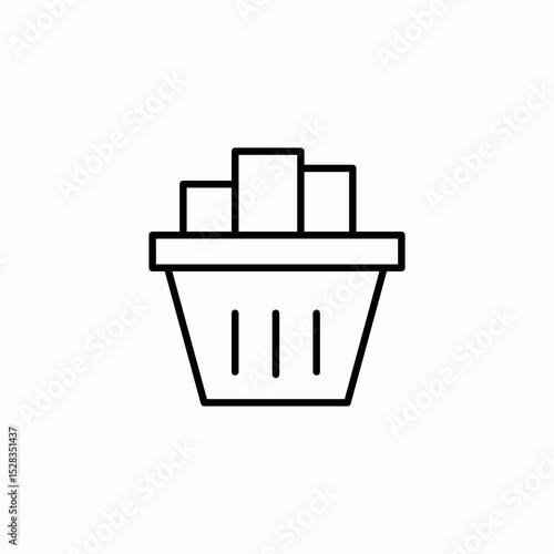 product basket icon sign vector