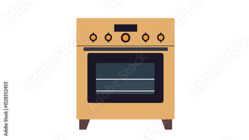 Modern Oven Icon Vector Illustration for Graphic Design Projects and Culinary Websites