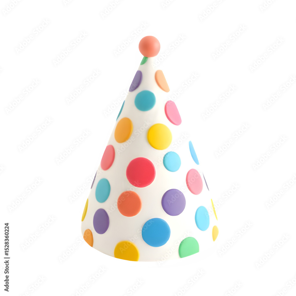 Party Hat PNG – Colorful Polka Dot Birthday Cap with Smooth Surface, Complementary Contrasting Colors, Soft Natural Light, Transparent Background
Party Hat PNG – Colorful Polka Dot Birthday Cap with Smooth Surface, Complementary Contrasting Colors, Soft Natural Light, Transparent Background