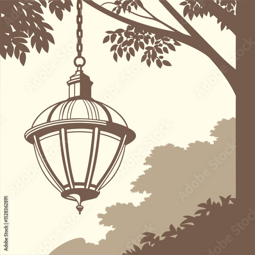 lantern in the garden