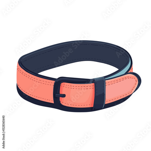 2D flat Belly Belt illustration vector, isolated on a white background.
