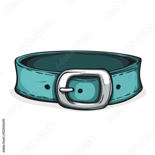 2D flat vector illustration of Belly Belt, isolated on a white background.