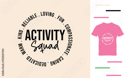 Activity squad t shirt design.