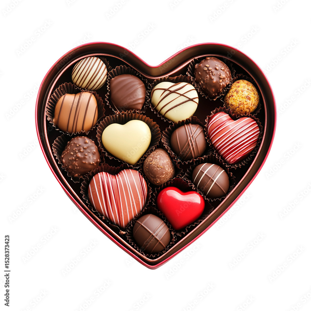 A charming heart-shaped box overflows with a delectable assortment of chocolates. perfect gift for your loved one. evoke the sense of romance and indulgence. A charming heart-shaped box overflows with a delectable assortment of chocolates. perfect gift for your loved one. evoke the sense of romance and indulgence.