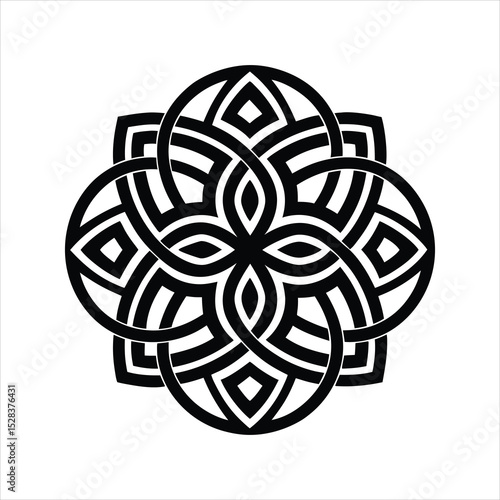 Vintage Celtic Ornament Symbol Vector Illustration