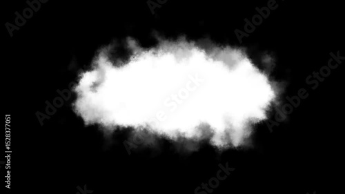 4K Isolated Cloud on Transparent Background – Looping Timelapse for Compositing.