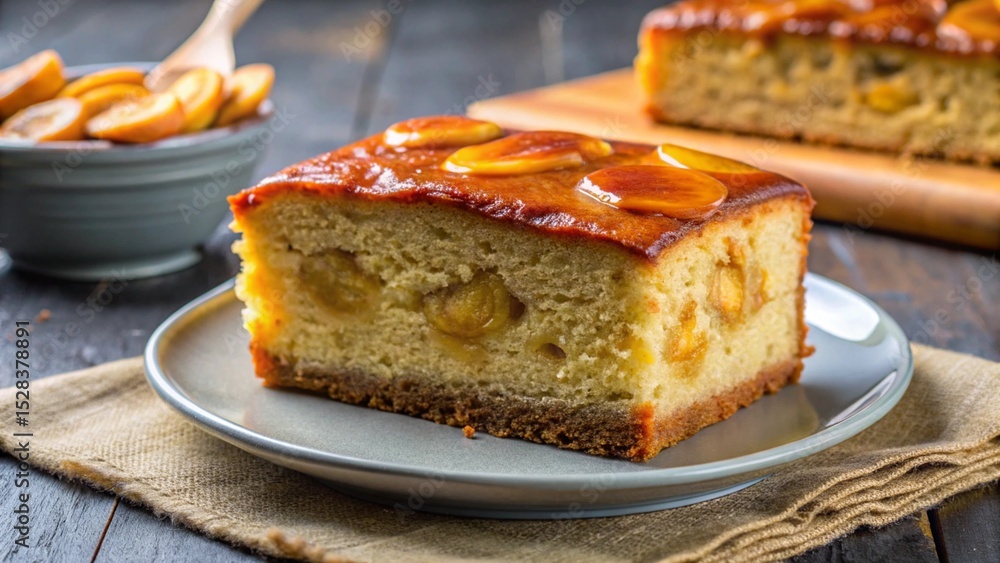 Bánh chuối is a Vietnamese banana cake, moist and slightly caramelized with coconut milk. Bánh chuối is a Vietnamese banana cake, moist and slightly caramelized with coconut milk.