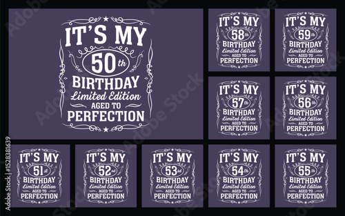  it's my 50th birthday t shirt design