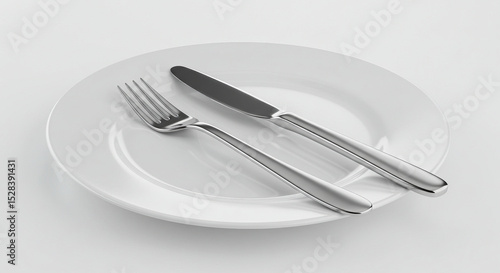 fork and knife on a plate