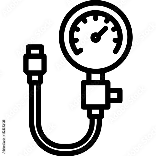 Minimalist compression tester icon