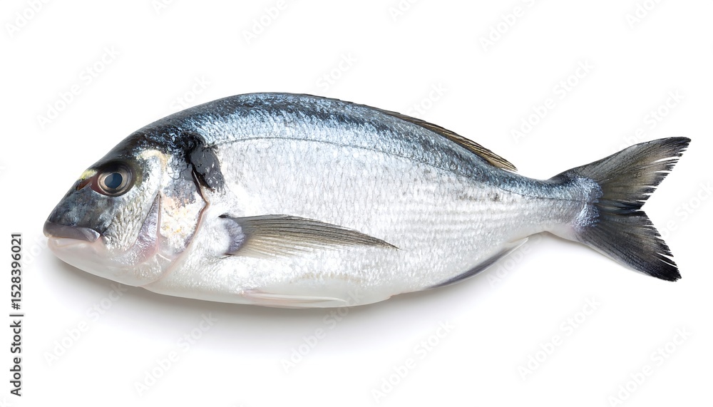 Fototapeta premium Fresh Dorado Fish with White Background.