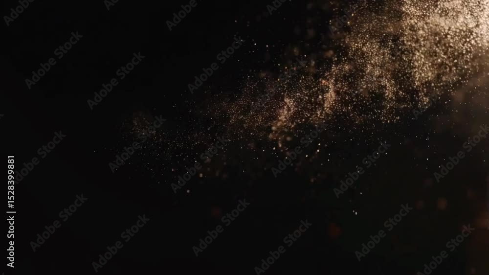 Natural Dust Particles Floating with Bokeh on Black Background Stars in Outer Space Cosmic Natural Dust Particles Floating with Bokeh on Black Background Stars in Outer Space Cosmic