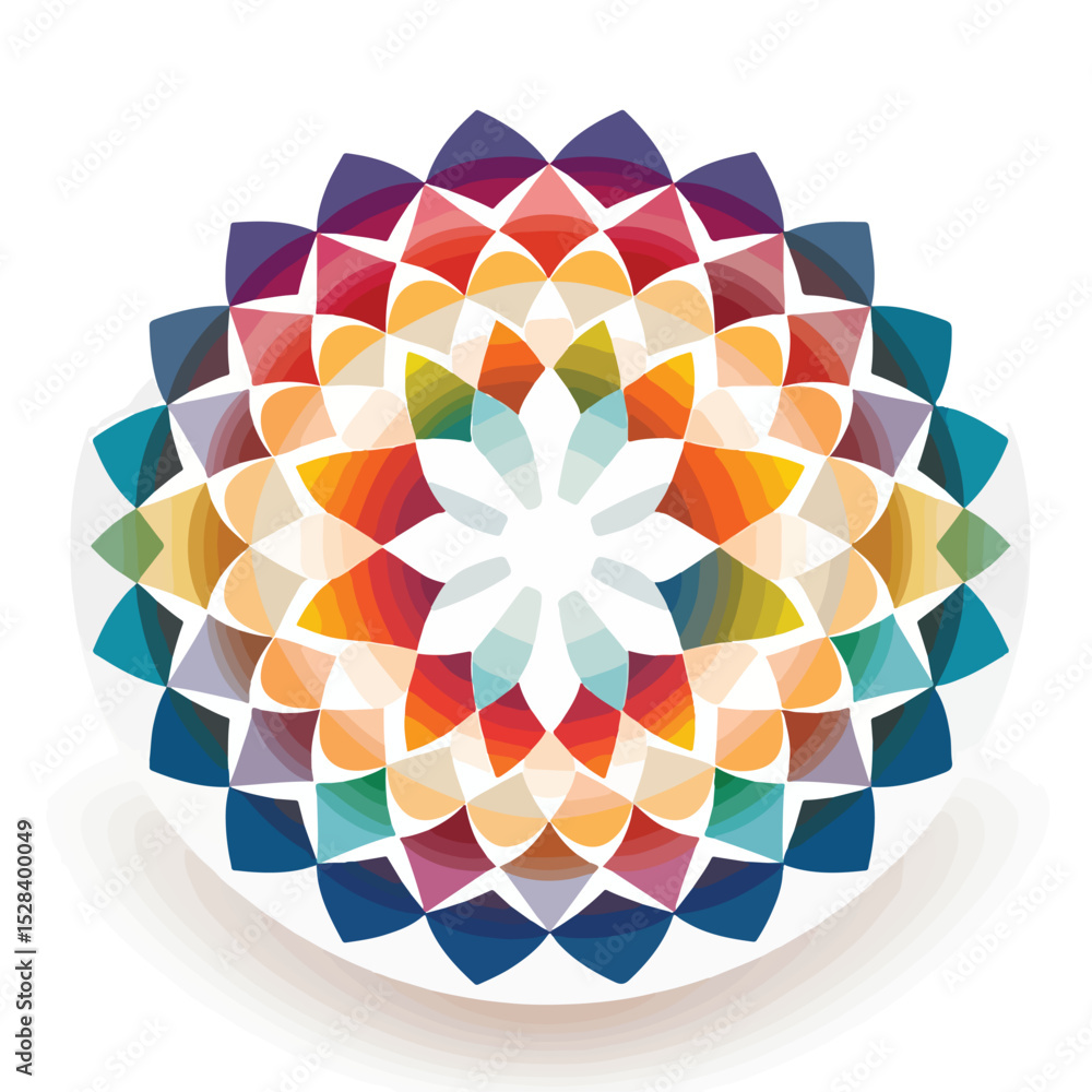 Obraz premium Geometric Circular Pattern Background for Professional Designs and Presentations