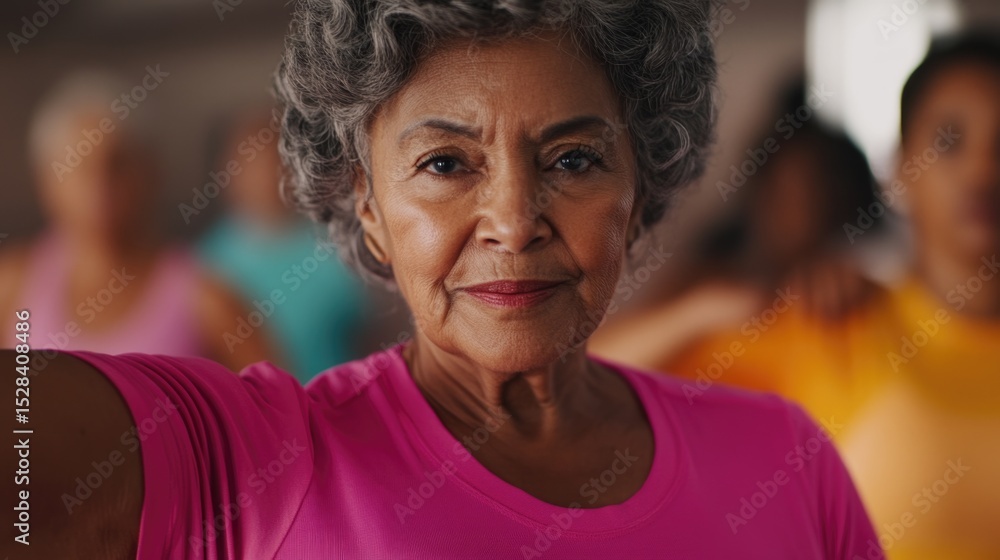 Golden-aged woman exercising Golden-aged woman exercising