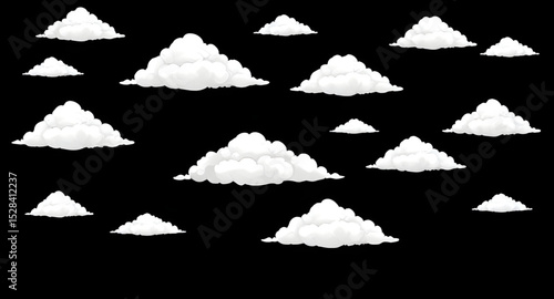 Clouds vector set, Cloud illustration pack, Cloud clipart collection, Fluffy cloud icons, Cartoon clouds vector, Cloud doodles, Sky clouds vector, Hand-drawn clouds, Flat design clouds, White cloud si