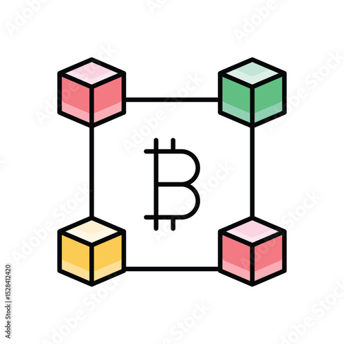 Blockchain Icon vector