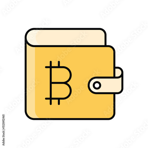 Bitcoin Wallet Icon vector