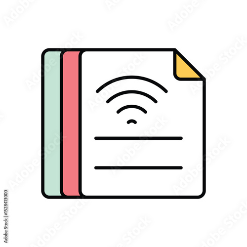 Smart Contract Icon vector