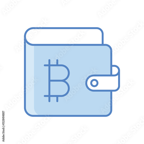 Bitcoin Wallet Icon vector