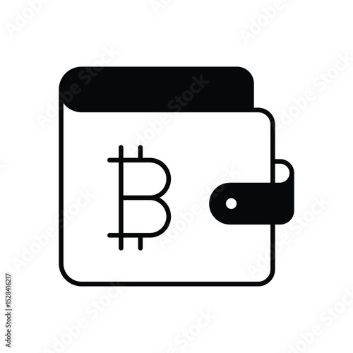 Bitcoin Wallet Icon vector