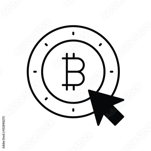 Bitcoin Transaction Icon vector