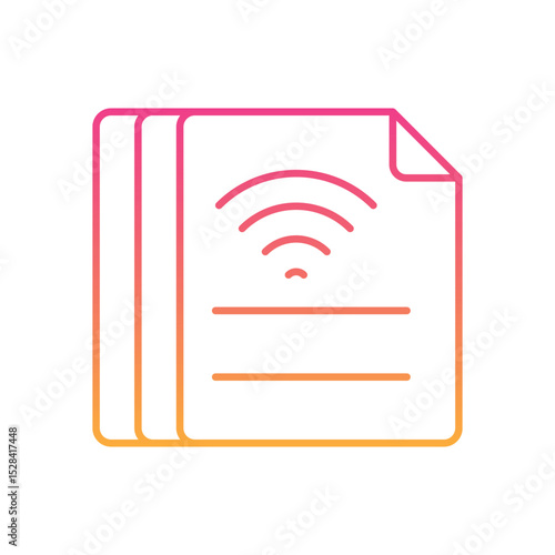 Smart Contract Icon vector