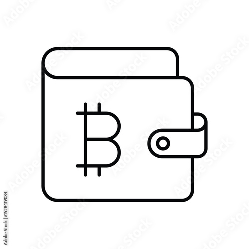 Bitcoin Wallet Icon vector