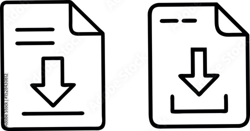 download file icon vector.