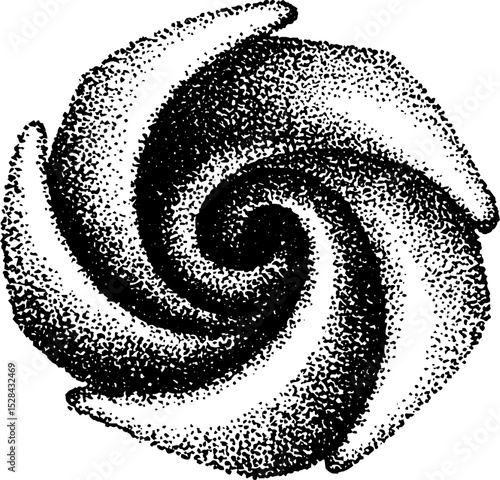 Intricate stippling ink artwork with hypnotic swirling design for artistic inspiration