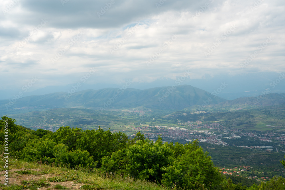 Naklejka premium view from the mountain