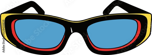 33. 90s Narrow Rectangular Sunglasses