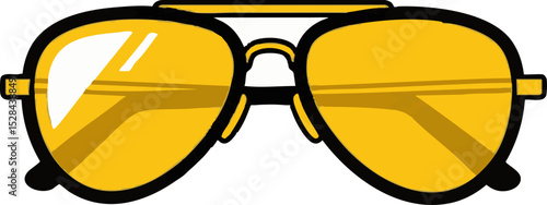 36. Yellow Lens Aviator Sunglasses