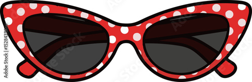 73. Polka Dot Frame Cat-Eye