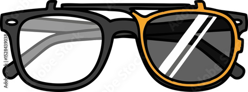 76. Mirrored Clip-On Sunglasses