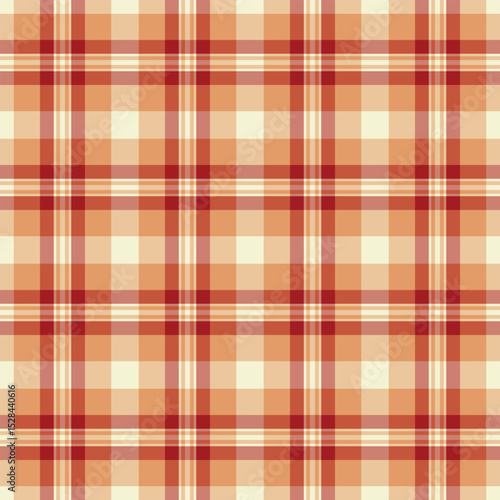 Warm autumnal plaid pattern.  Perfect for fallthemed designs, textile prints, or website backgrounds.  The repeating texture offers a cozy and inviting aesthetic, symbolizing comfort and tradition.