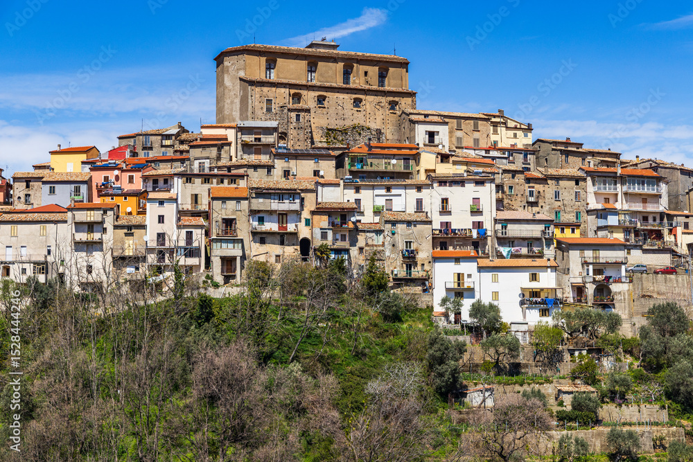 Naklejka premium Italy, Calabria. The hill town of San Fili.
