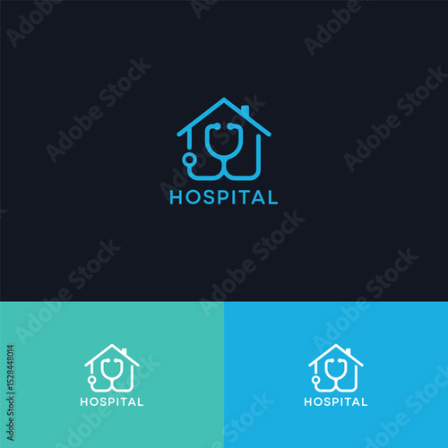 Hospital logo design template