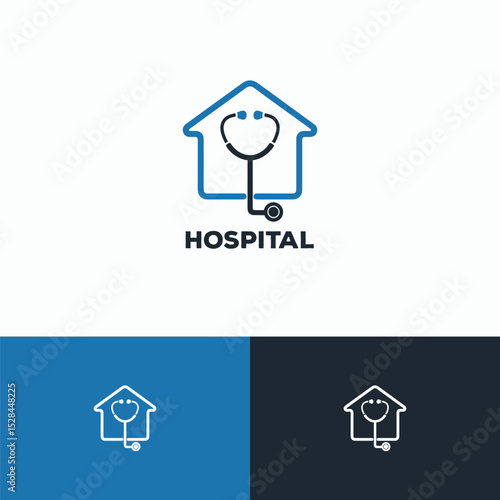 Hospital logo design template