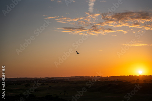 sunset in the sky