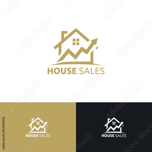 Home sales logo design template