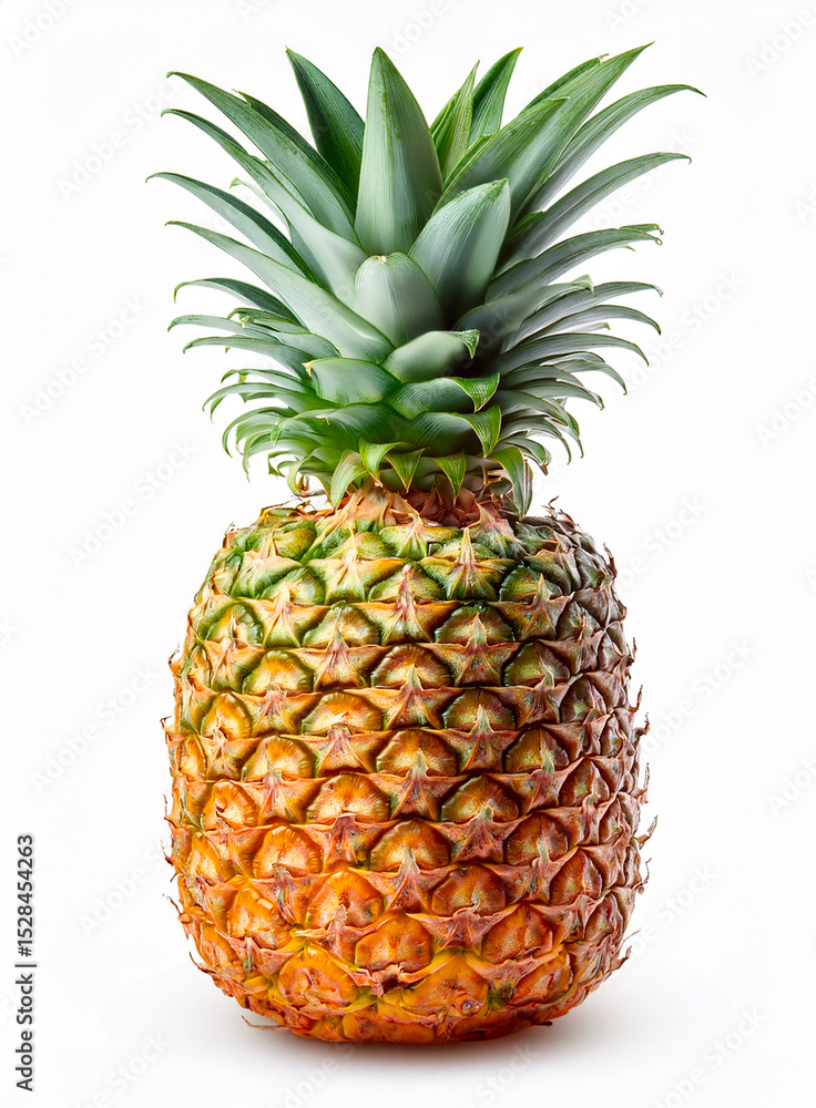 Fototapeta premium a whole pineapple on white background