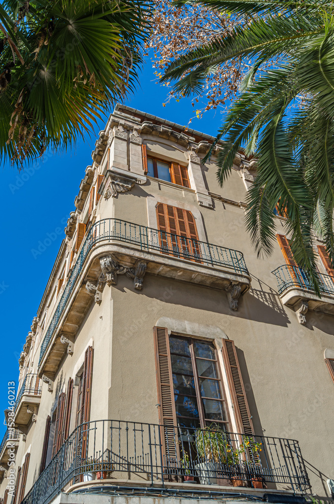 Naklejka premium Architecture in Palma, Mallorca island, Spain