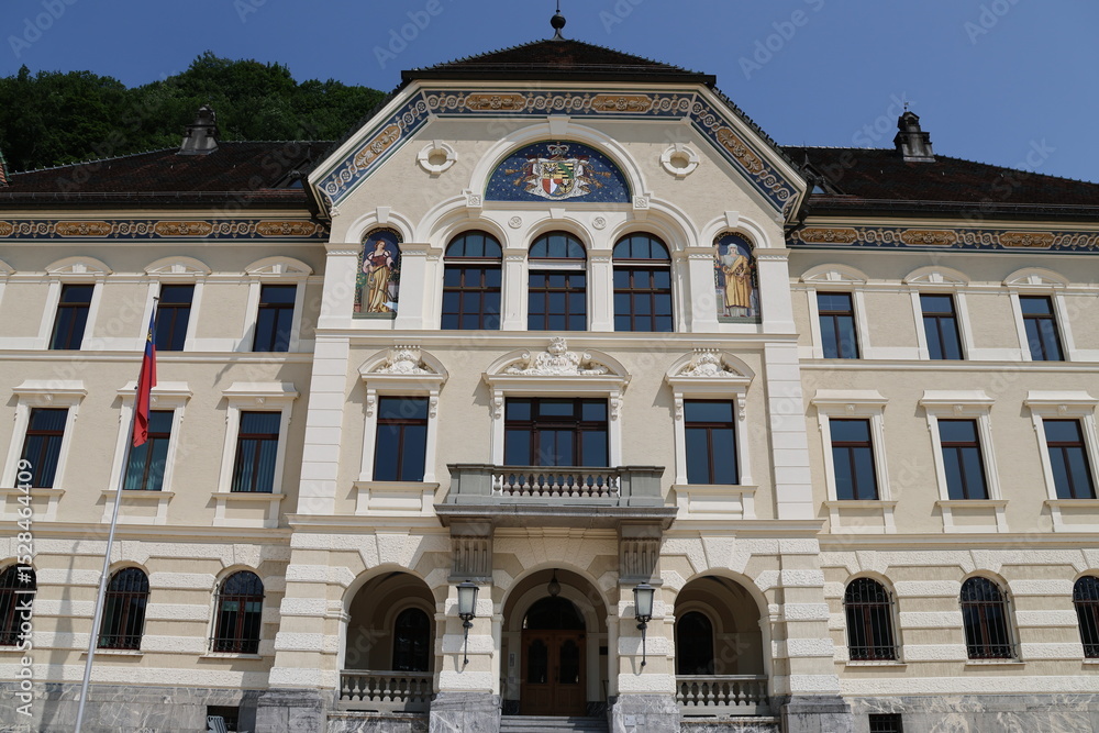 Vaduz architecture and cityscapes in summer Vaduz architecture and cityscapes in summer